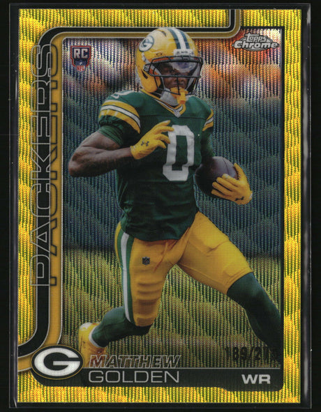 Matthew Golden 2025 Topps Chrome Yellow Wave Refractor /275 #333