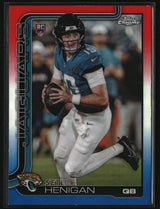 Seth Henigan 2025 Topps Chrome Red, White, and Blue Refractor #399