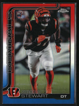 Shemar Stewart 2025 Topps Chrome Red, White, and Blue Refractor #363