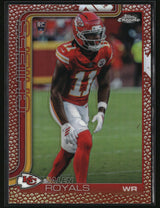 Jalen Royals 2025 Topps Chrome Football Leather Refractor #337