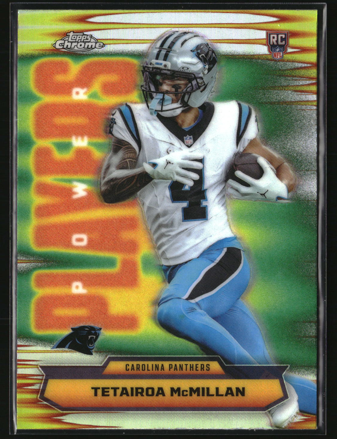 Tetairoa McMillan 2025 Topps Chrome Power Players Refractor #PP-28