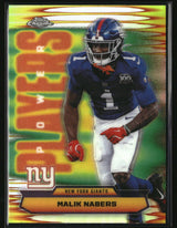Malik Nabers 2025 Topps Chrome Power Players Refractor #PP-25
