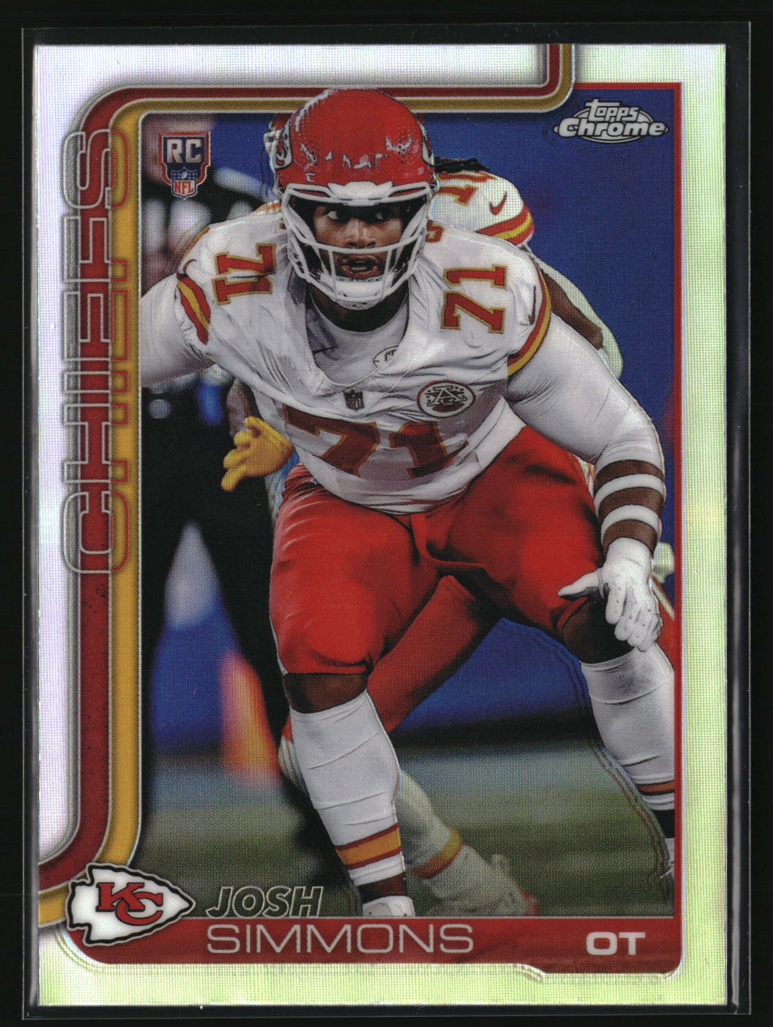Josh Simmons 2025 Topps Chrome Refractor #304