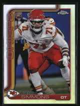Josh Simmons 2025 Topps Chrome Refractor #304