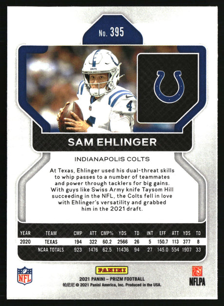 Sam Ehlinger 2021 Panini Prizm #395