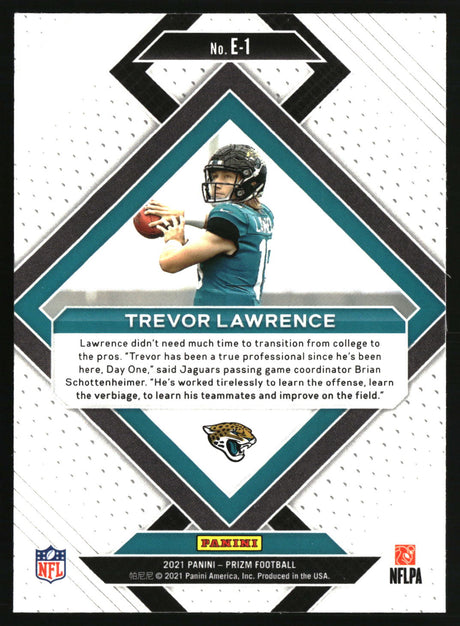 Trevor Lawrence 2021 Panini Prizm Emergent #E-1