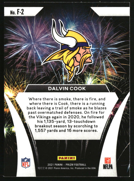 Dalvin Cook 2021 Panini Prizm Fireworks #F-2