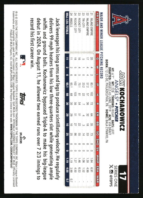 Jack Kochanowicz 2025 Topps #17