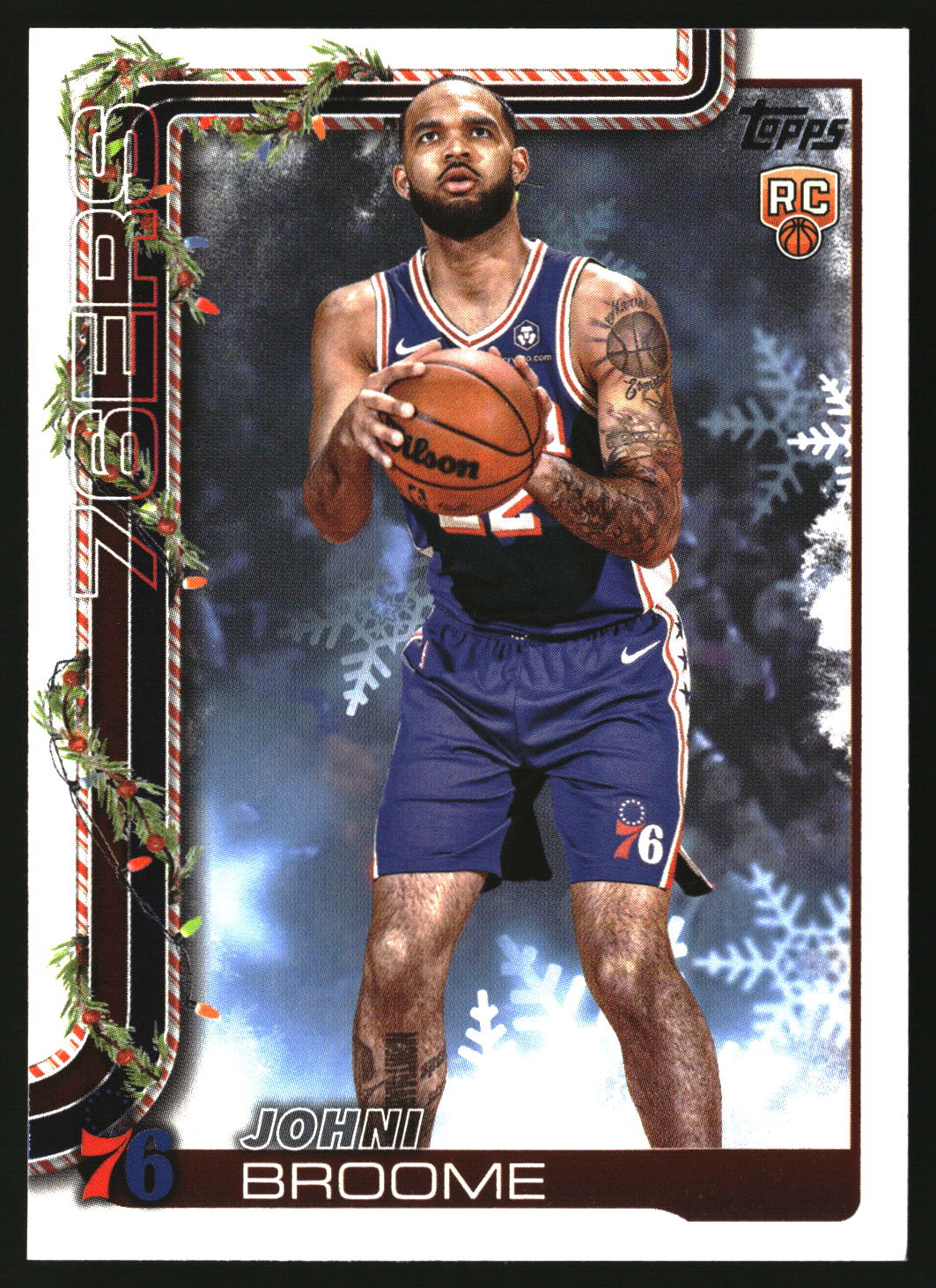 Johni Broome 2025-26 Topps Holiday #H195