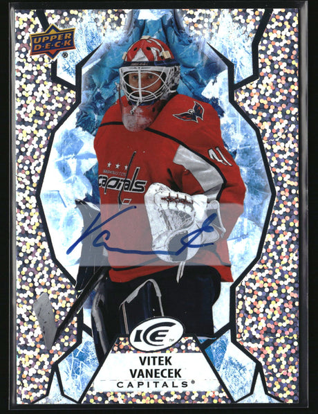 Vitek Vanecek 2021-22 Upper Deck Ice Autographs White Snowflake #79