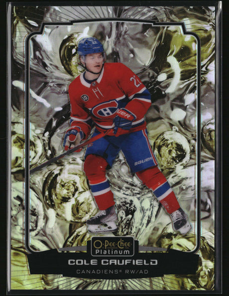 Cole Caufield 2022-23 O-Pee-Chee Platinum Liquid-Metal #144 #/349