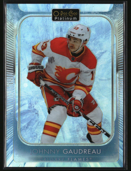 Johnny Gaudreau 2021-22 O-Pee-Chee Platinum Arctic-Freeze #37 #/99