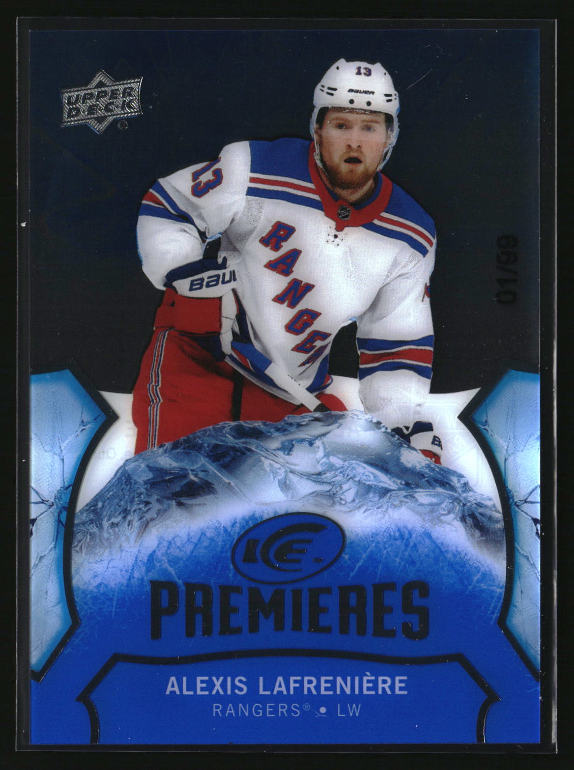 Alexis Lafreniere 2021-22 Upper Deck Ice 2020-21 Upper Deck Ice #200 #/99