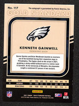Kenneth Gainwell 2021 Gold Standard Rookies Autographs Rose Gold #117 #/25