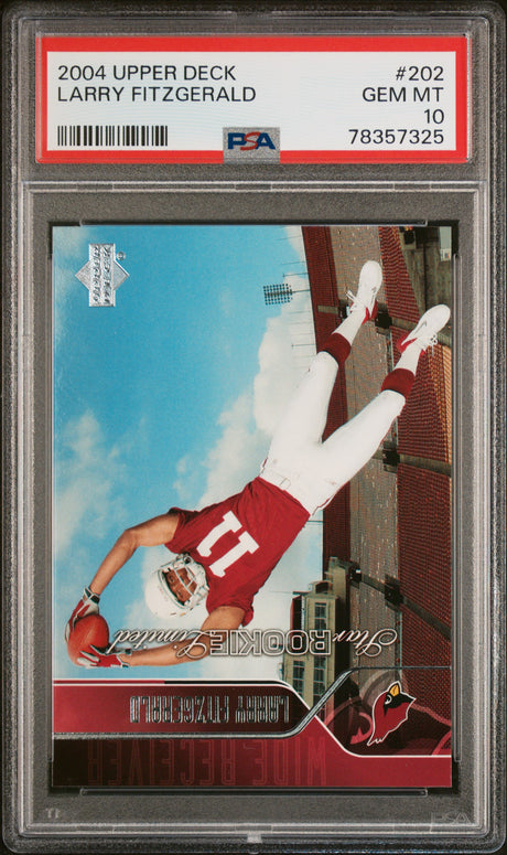 Larry Fitzgerald 2004 Upper Deck #202 PSA 10