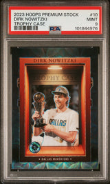Dirk Nowitzki 2023-24 Hoops Premium Stock Trophy Case Premium #10 PSA 9