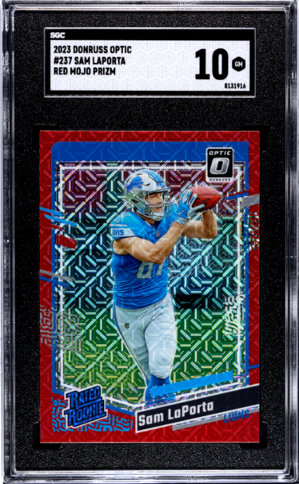 Sam LaPorta 2023 Donruss Optic Red Mojo #237 SGC 10