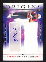 TreVeyon Henderson 2025 Panini Origins Rookie Jumbo Jersey Autographs #RJJ-THN