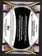 Stefon Diggs 2015 Finest Rookie Patch Autographs Refractors #RRAP-SD