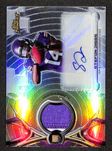 Stefon Diggs 2015 Finest Rookie Patch Autographs Refractors #RRAP-SD