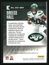 Breece Hall 2022 Panini Chronicles Essentials Autographs #ESS-BRH #/199