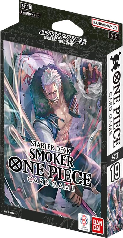 One Piece TCG: Black - Smoker Starter Deck Display (ST-19)