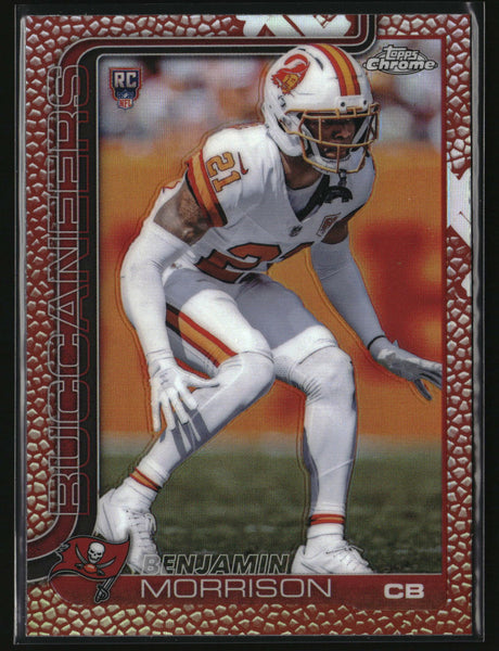 Benjamin Morrison 2025 Topps Chrome Football Leather Refractor #355