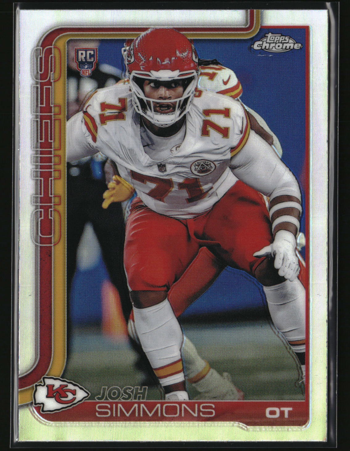 Josh Simmons 2025 Topps Chrome Refractor #304