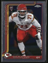 Josh Simmons 2025 Topps Chrome #304