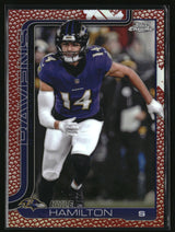 Kyle Hamilton 2025 Topps Chrome Football Leather Refractor #29