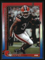 Jerome Ford 2025 Topps Chrome Red White and Blue Refractor #71