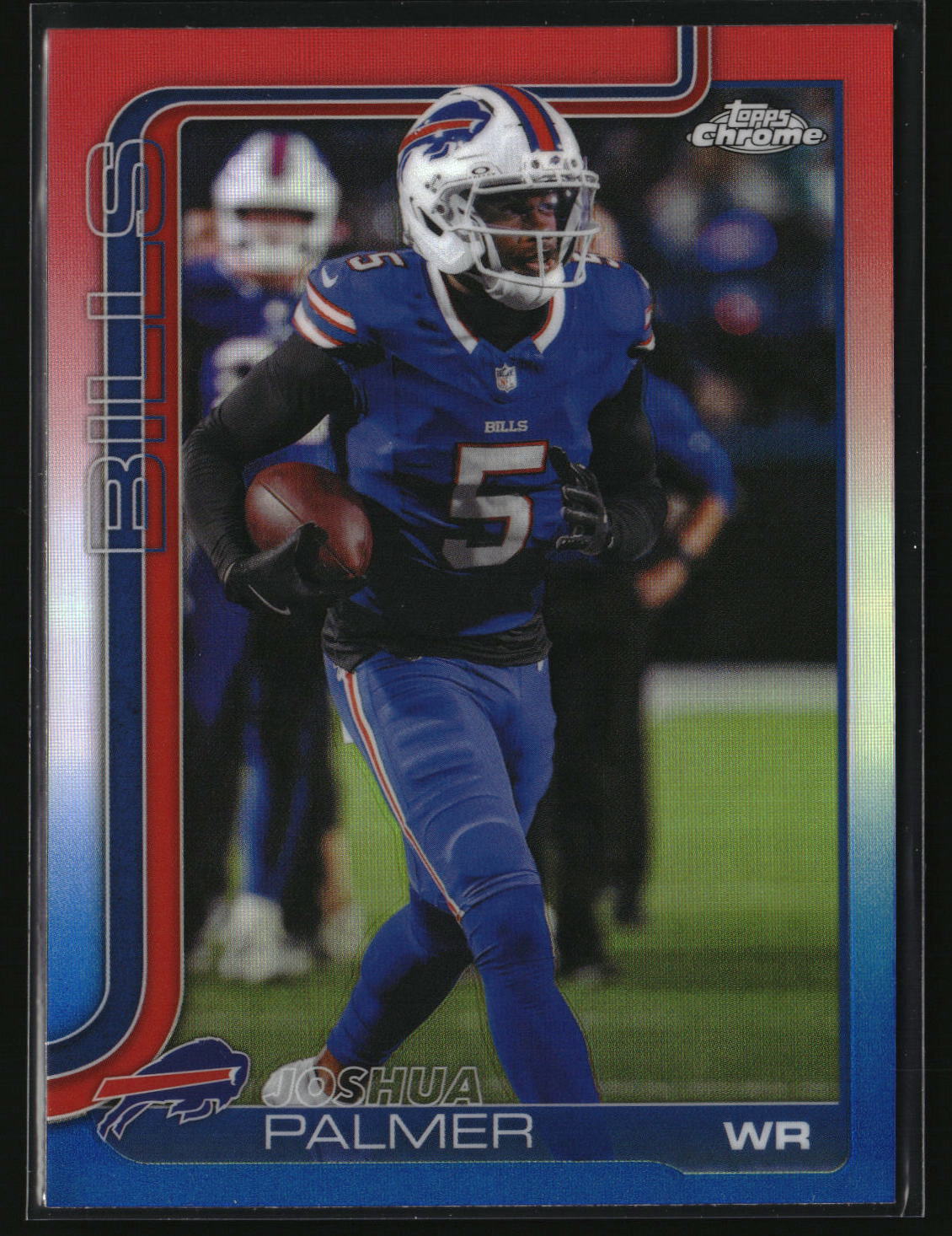 Joshua Palmer 2025 Topps Chrome Red White and Blue Refractor #31
