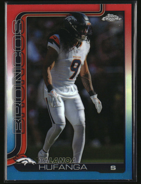 Talanoa Hufanga 2025 Topps Chrome Red White and Blue Refractor #94