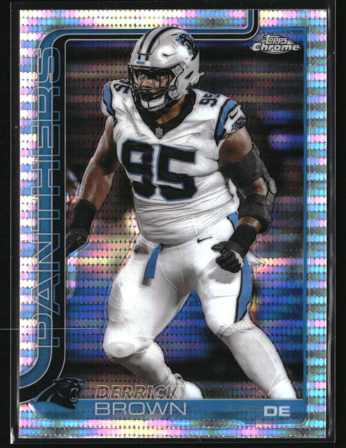 Derrick Brown 2025 Topps Chrome Pulsar Refractor #47