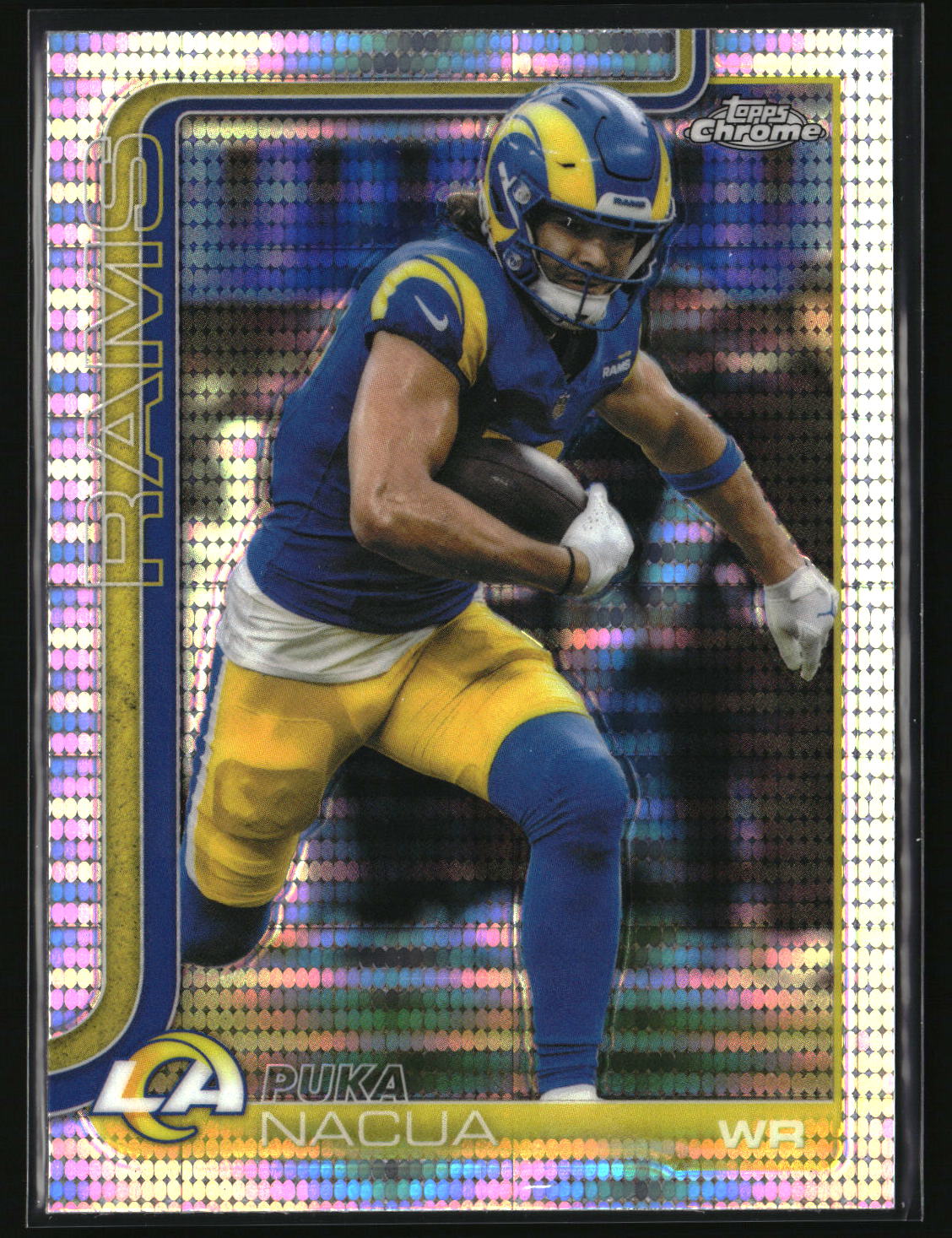 Puka Nacua 2025 Topps Chrome Pulsar Refractor #166