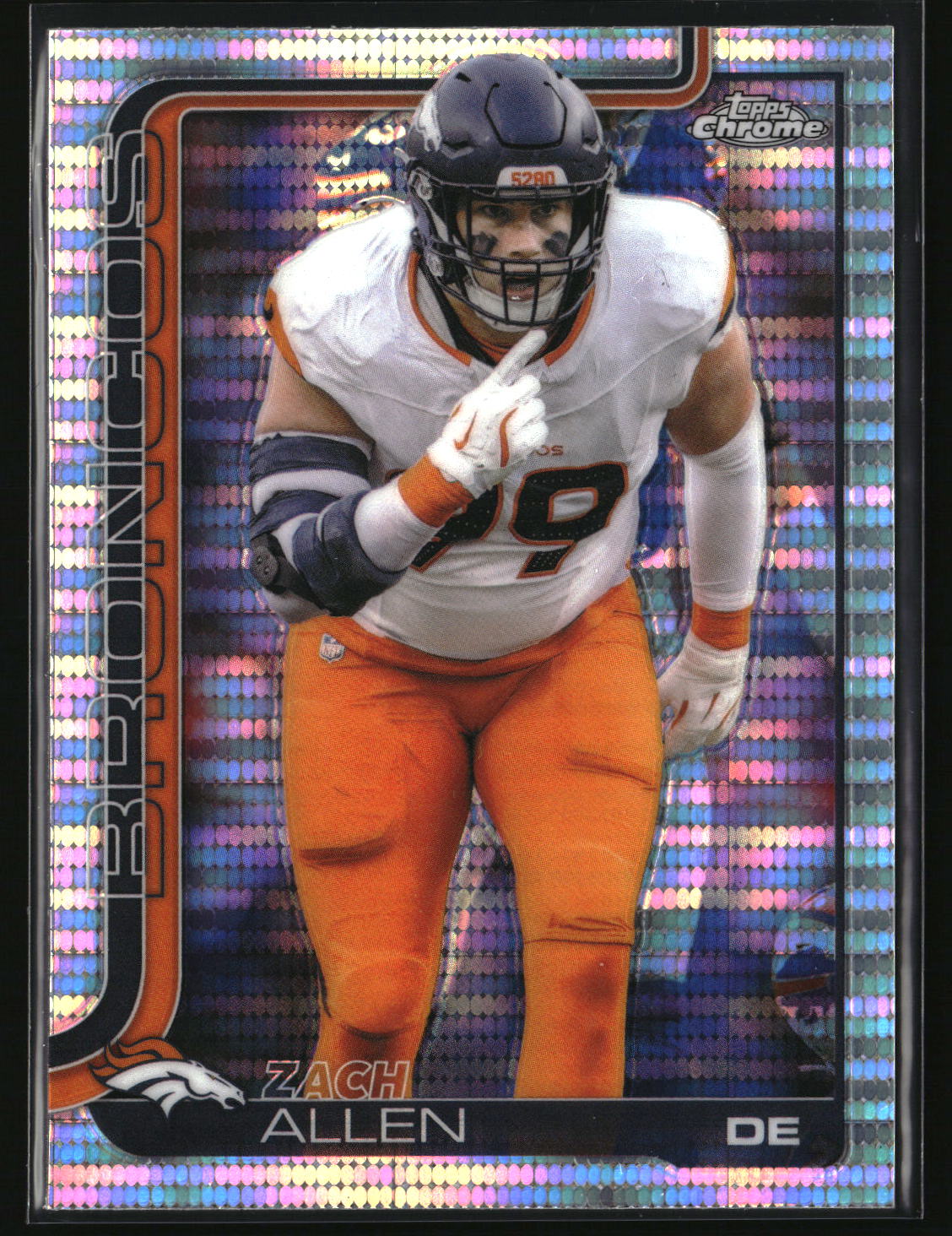 Zach Allen 2025 Topps Chrome Pulsar Refractor #95
