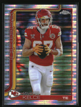 Travis Kelce 2025 Topps Chrome Pulsar Refractor #150