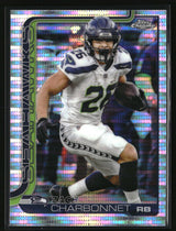 Zach Charbonnet 2025 Topps Chrome Pulsar Refractor #279