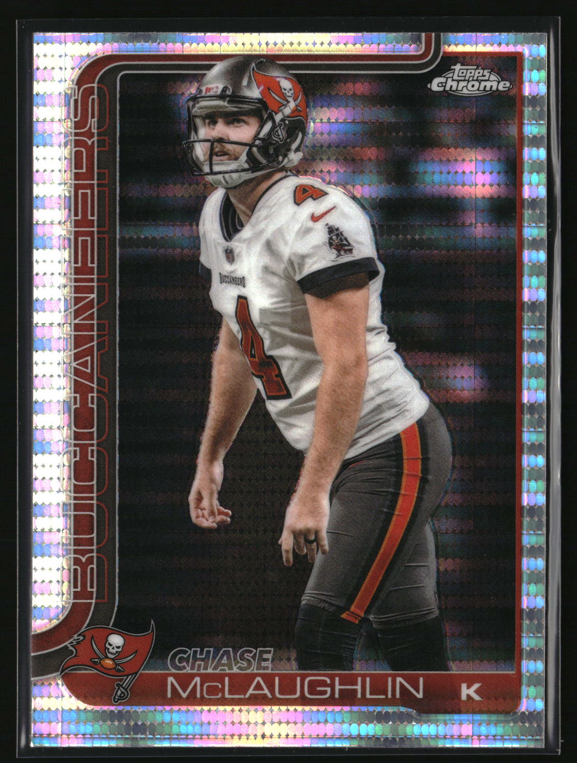 Chase McLaughlin 2025 Topps Chrome Pulsar Refractor #288
