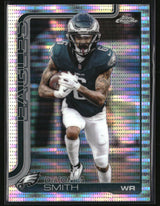 DeVonta Smith 2025 Topps Chrome Pulsar Refractor #244