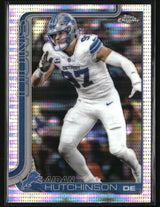 Aidan Hutchinson 2025 Topps Chrome Pulsar Refractor #104
