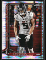 Drake London 2025 Topps Chrome Pulsar Refractor #12