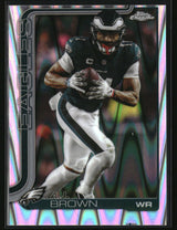 A.J. Brown 2025 Topps Chrome Ray Wave Refractor #243