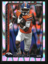 Troy Franklin 2025 Topps Chrome Ray Wave Refractor #91