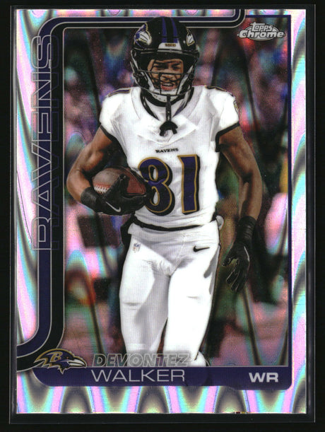 Devontez Walker 2025 Topps Chrome Ray Wave Refractor #26