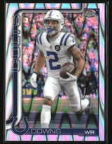 Josh Downs 2025 Topps Chrome Ray Wave Refractor #127
