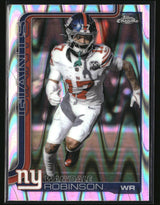 Wan'Dale Robinson 2025 Topps Chrome Ray Wave Refractor #227