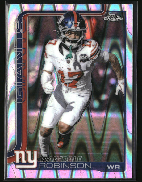 Wan'Dale Robinson 2025 Topps Chrome Ray Wave Refractor #227