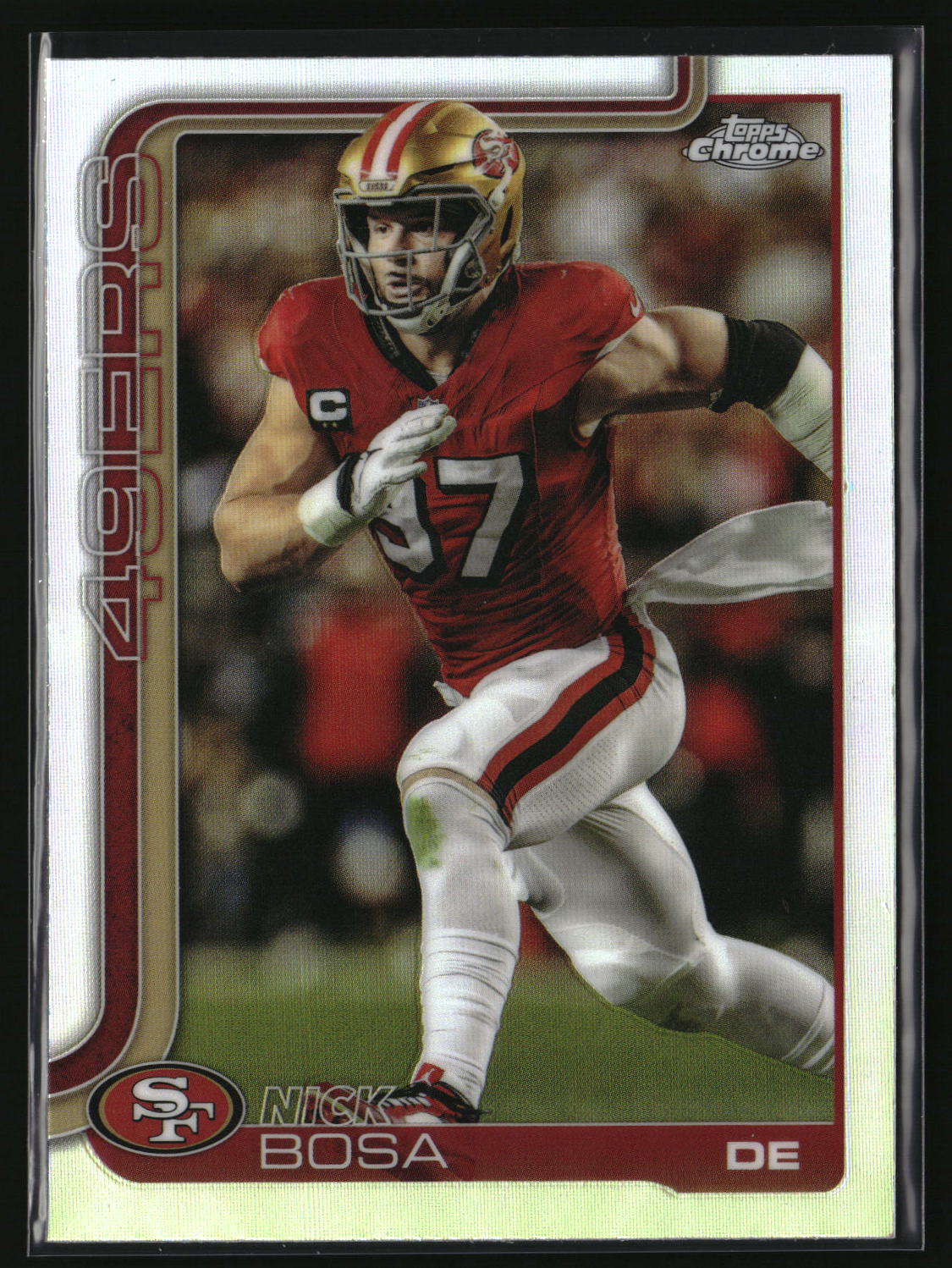 Nick Bosa 2025 Topps Chrome Refractor #264