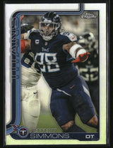 Jeffery Simmons 2025 Topps Chrome - Topps Refractor #289